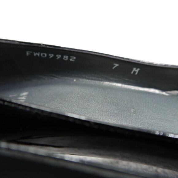 Stuart Weitzman Shoe Women 7 Pumps Platform Stiletto Patent Leather Formal Black - Picture 14 of 15